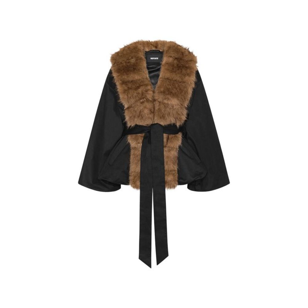 Rotate Black Jackets - Faux Fur & Shearling Jackets Women